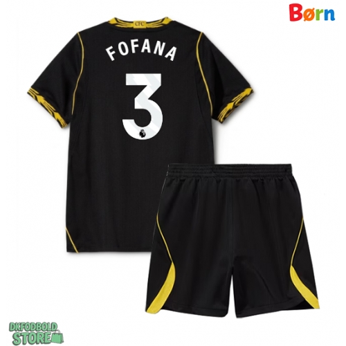Chelsea Wesley Fofana #3 Replika Babytøj Udebanesæt Børn 2026-27 Kortærmet (+ Korte bukser)